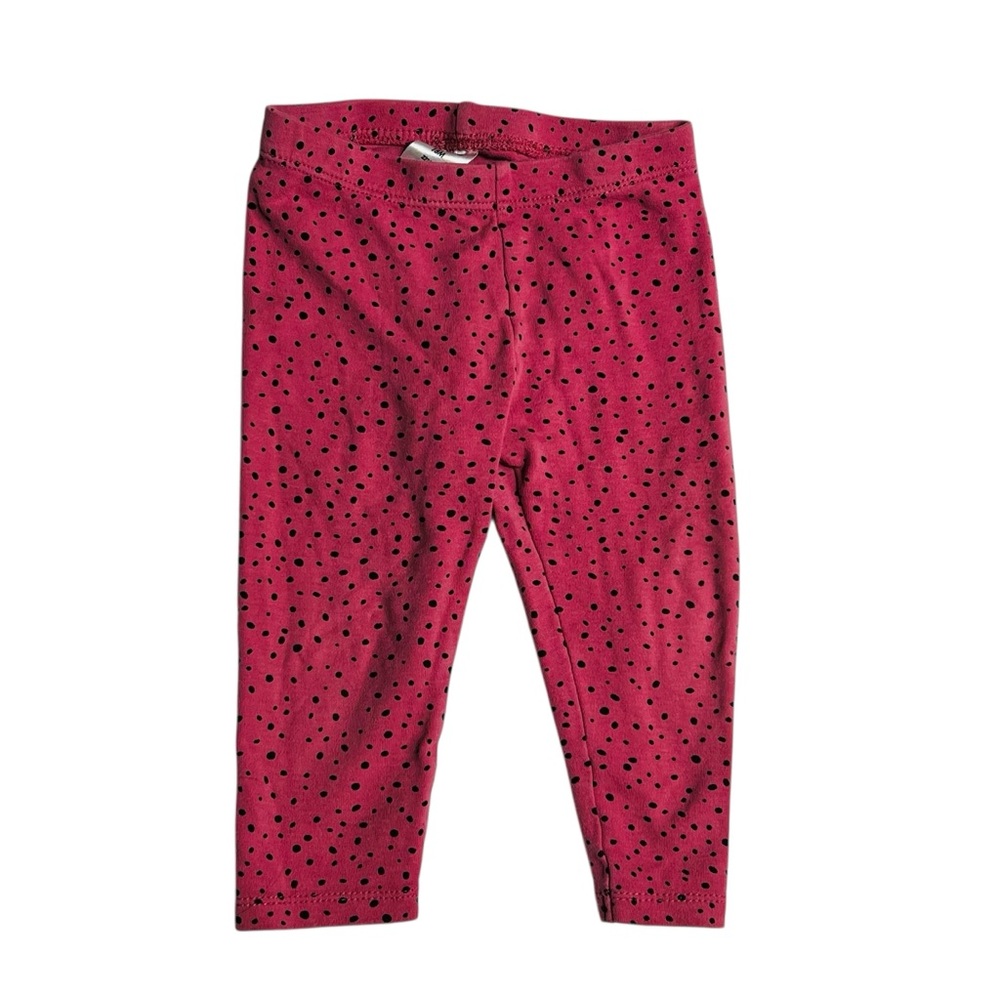 Playful Pink Polka‎ Dot Kids Leggings
